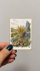 ACEO Print Set – Wheel of the Year | Lammas, Mabon, Samhain & Yule