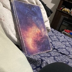 Abstract Outer Space Galaxy Stars Painting, Unframed Single Piece Wall Art iPad