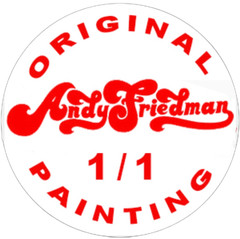 1989 Fleer Orel Hershiser Original Watercolor Painting 1/1 Andy Friedman Signed