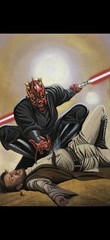 Star Wars Darth Maul Original Art Painting David Michael Beck