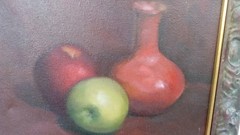 American Painting, Oil on Canvas, Still Life, Unsigned, 12″ x 9″ inches, Framed
