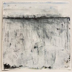 No.633 Original Abstract Modern Minimal Landscape Painting By K.A.Davis