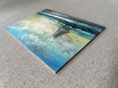 Original Sailboat Oil Painting, Seascape Wall Art, Ocean Wave Painting Nautical