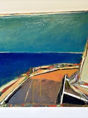 Donald Archer Painting Sea View Modernist Expressionist California Listed Famous