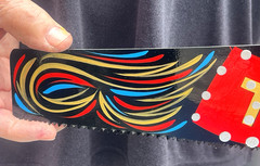 TATTOO REMOVAL Sign Hand Saw Handsaw Painted Pinstriped Art Shop Studio Decor b