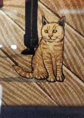 Amish Folk Art Watercolor Painting Created & Signed by the artist B. Rodriguez