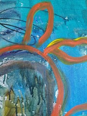 MONA VIVAR 30×15 Modern Abstract Canvas Painting – Contemporary Home Art