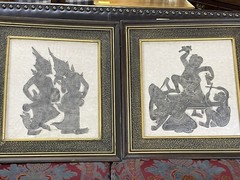 Vintage Temple Rubbing Asian, Siam, Tribal, Thai, MCM Modern Art discount 4 both