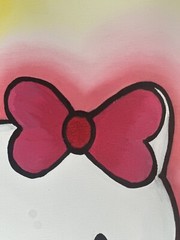 HELLO KITTY OIL PAINTING ON CANVAS Original Oil Painting Hand Painted 16 by 20