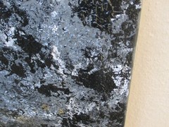 Abstract painting black/white 160×40 cm texture art-pastos acrylic canvas picture