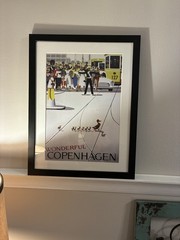 13 x 17 Inches Vintage Framed Copenhagen Art Painting