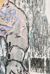 9 inch x 12 inch – Mixed Media Drawing – NO FRAME by A. Avila
