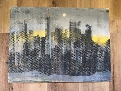 Morris Yudelson – Rare Original Monotype Painting / The Penny City Blues