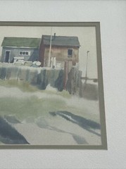 RITCHIE ALLEN BENSON PAINTING NATUTICAL COASTAL LISTED FAMOUS WATER FRONT 1970
