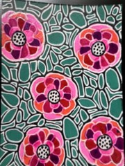 Original ACEO Art Card Painting Flowers