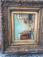 Framed impressionistic street landsacape