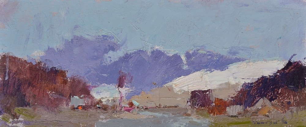 Instant, 40×17 cm, Cardboard, Painting by Shandor Alexander