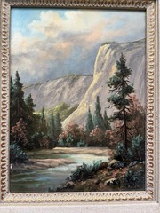Heinie Hartwig-Oil Painting On Board – El Capitan – Yosemite