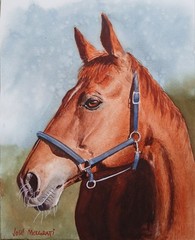 ORIGINAL Watercolor Painting “ Alazán“ 9″ X 11″