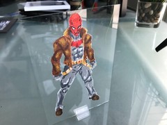 Red Hood Glass Fan Pop Art BATMAN UNDER THE HOOD Painting DC Comics