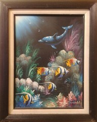 American school Oil On Canvas,Signed
