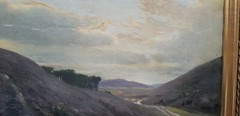 No: 172 1913 Year Oil Painting Artwork Frame Landscape Forest Lake Mountains Nature