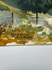 AMERICAN REGIONALISM PAINTING WW2 HERO LANDSCAPE MAURICE SILBER LISTED FAMOUS