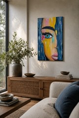 ORIGINAL Oil Painting 24×16 Contemporary Wall Art Women Portrait Handmade