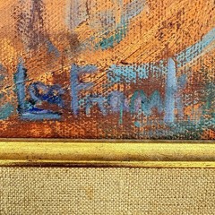 Original Lloyd Lozes Goff Oil Painting On Canvas Rare Find!
