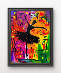 Messa Art: Salsa Night 11×14 Pop-Art Neo Expressionism Original Artwork onCanvas
