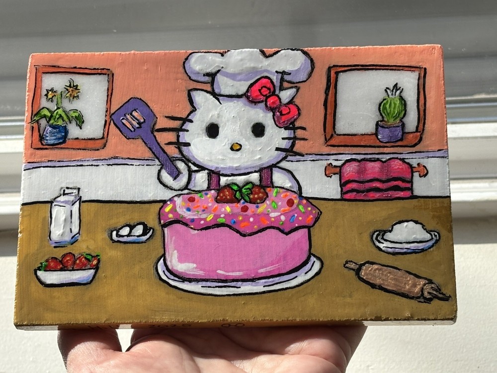 Hand Patient Hello Kitty Santorini Stone Tile