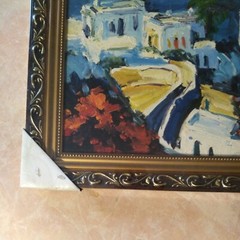 Framed Hand Painted Oil Painting,, 12×16″
