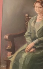 Vintage Pastel Painting Portrait 1930s
