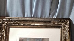 NORM DARWISH “THE TEA ROOM” HAND PAINTED PHOTOGRAPH FRAMED SIGNED LTD. ED.