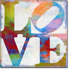 Love in Color by Jamie MacDowell Gallery-Wrapped Canvas Giclee (18 in x 18 in)