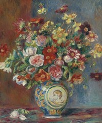 Pierre-Auguste Renoir Signed Oil Painting on Canvas 16×24 in Impressionism .