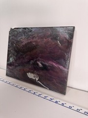 Vibrant Abstract Acrylic Pour Painting – Modern Wall Art – Resin Coated