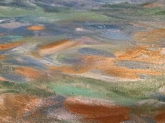 Vintage 2005 original painting Mississippi at Hidden Falls signed Wendy McCarty