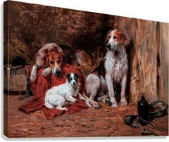 John Emms Hounds and Jack Russel Reproduction – Giclee Canvas/Paper/Stretched