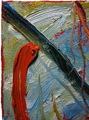ORIGINAL█OIL PAINTING█IMPRESSIONIST ART█NATURE LANDSCAPE ABSTRACT DECO█POP OCEAN