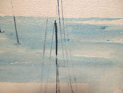 ALFRED BIRDSEY LARGE ORIGINAL WATERCOLOR BERMUDA LANDSCAPE PAINTING UNFRAMED