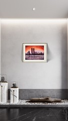 Cityscape Watercolor Painting New York City Landscape Original Art Gift Decor