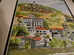 Port of Kusadasi Turkey Original Watercolor Signed Doug Sorrell