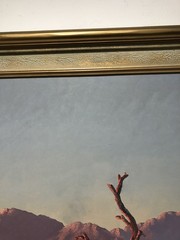 John W Hilton Original Oil Painting Signed IRON WOOD AT SUNDOWN