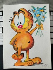 ​Aquarelle painting​ Garfield 2
