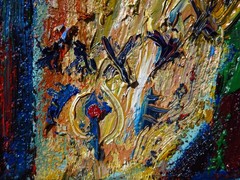 GIRL PORTRAIT OIL█PAINTING REALISM ART█SIGNED VINTAGE ORIGINAL OUTSIDER SCREAM A