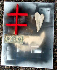 blessing cross lucky money bowl of abundance heart of love blessing art painting