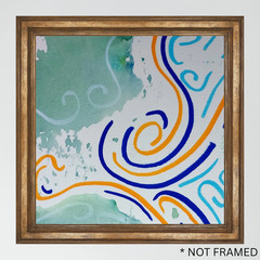 „Maps to Nowhere 12“ Tristan Reasor Original Abstract Painting Acrylic 6×6