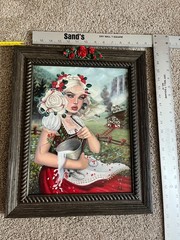 Relmartist / Relm Painting Oil On Wood. Rosemilk.