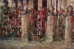 FRAMED ORIGINAL OIL EL TEMPLETE COLONIAL OLD HAVANA, CUBA ARTIST: HECTO VIDAL
